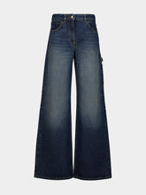 Courrèges Vintage Medium Blue Baggy Denim Jeans