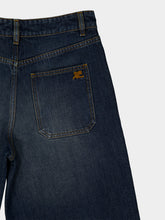 Courrèges Vintage Medium Blue Baggy Denim Jeans