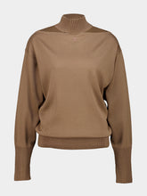Courrèges Bronzer Merino Wool Cut-Out Sweater