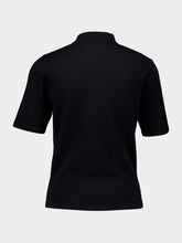 Courrèges Black Merino Wool Cut-Out Top