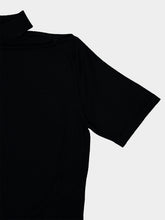Courrèges Black Merino Wool Cut-Out Top