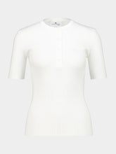 Courrèges Heritage White Vinyl and Knit Polo