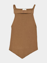 Courrèges Bronzer Strap Rib Knit Tank Top
