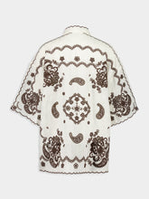 Zimmermann Ivory Chocolate Ascension Embroidered Shirt