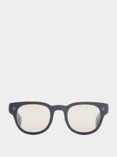 Eyevan 7285 329 Round Black Acetate Sunglasses