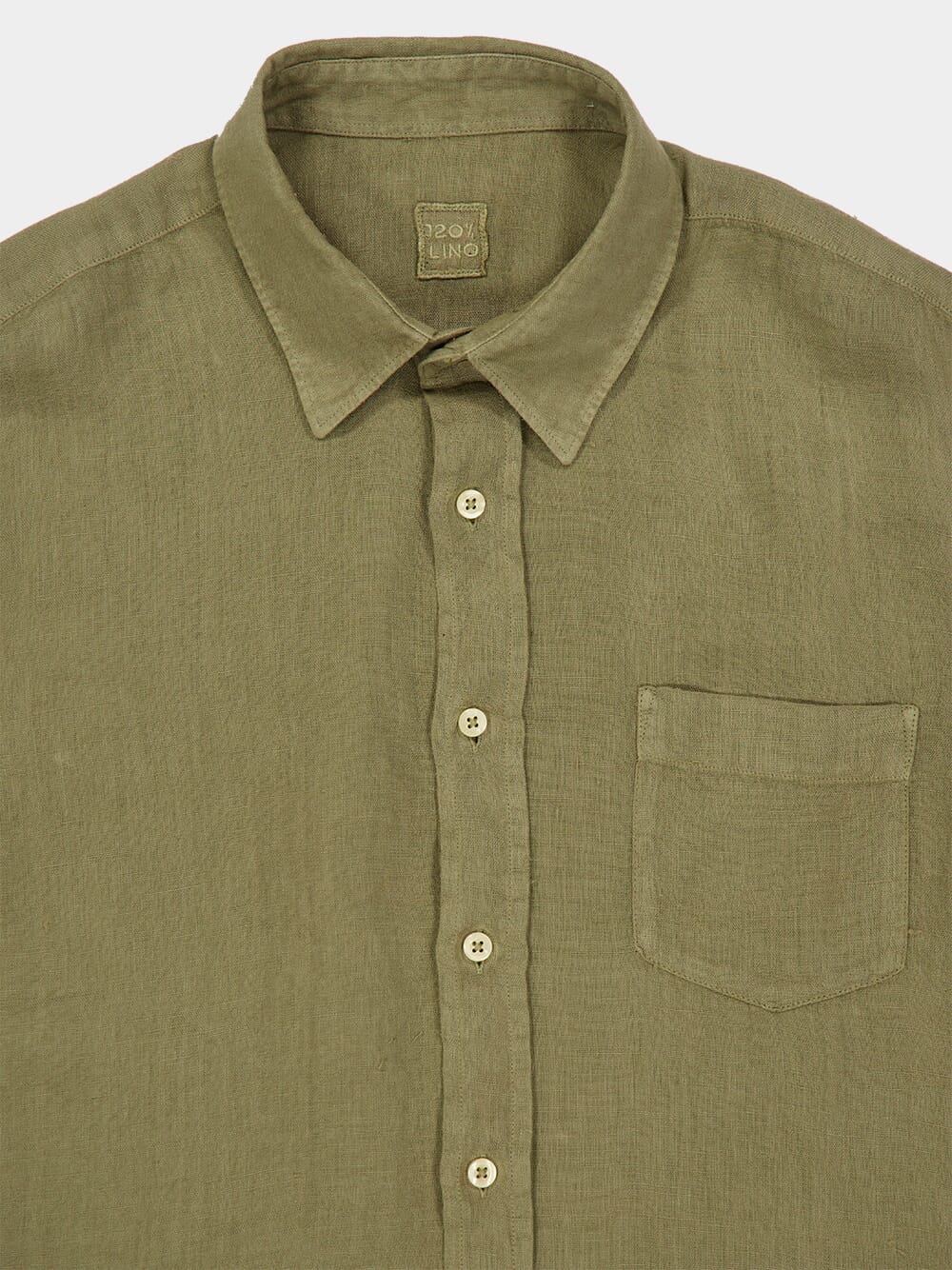 Cactus Long-Sleeve Regular Fit Linen Shirt