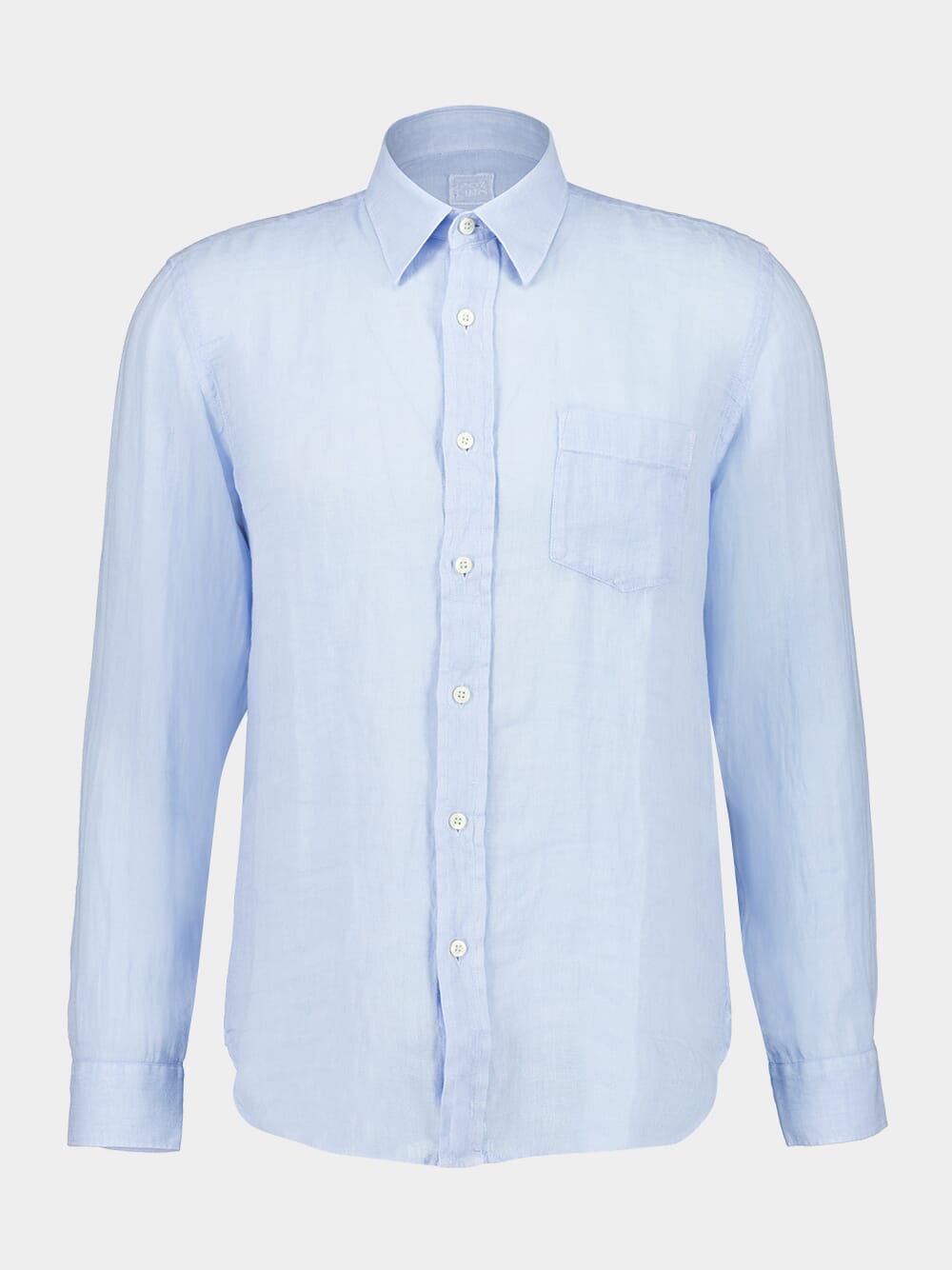 Aquatic Long-Sleeve Regular Fit Linen Shirt