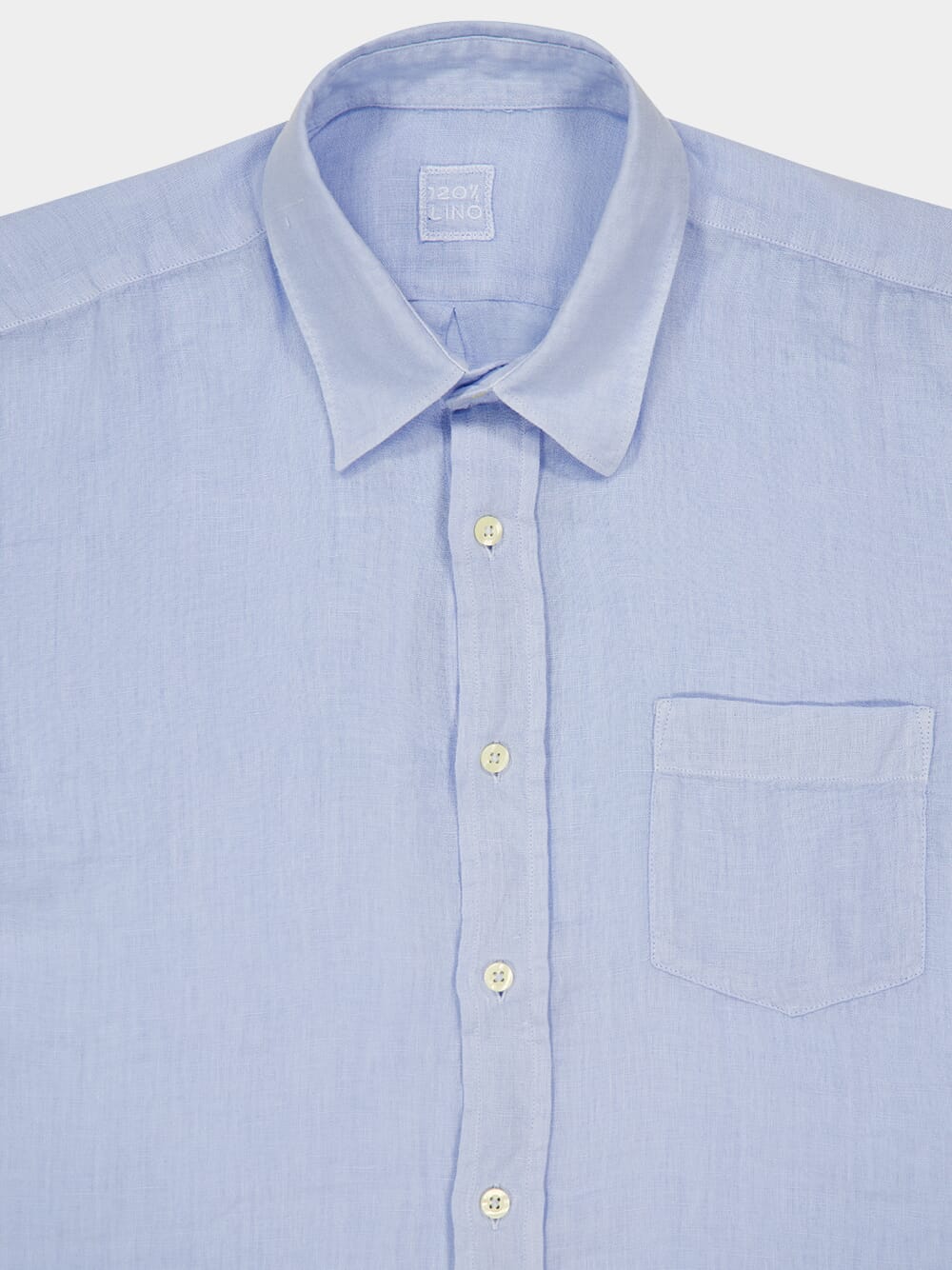 Aquatic Long-Sleeve Regular Fit Linen Shirt