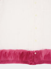 120% Lino White and Rosso Relaxed-Fit Linen Shirt