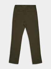 120% Lino Military Green Linen Drawstring Trousers
