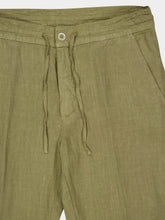 120% Lino Cactus Casual Fit Drawstring Linen Pants