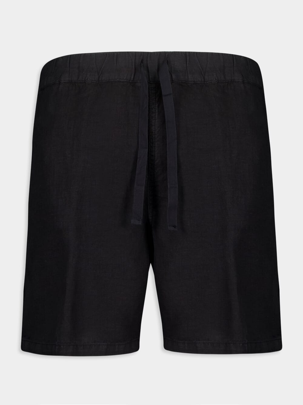 Black Bermuda Linen Shorts