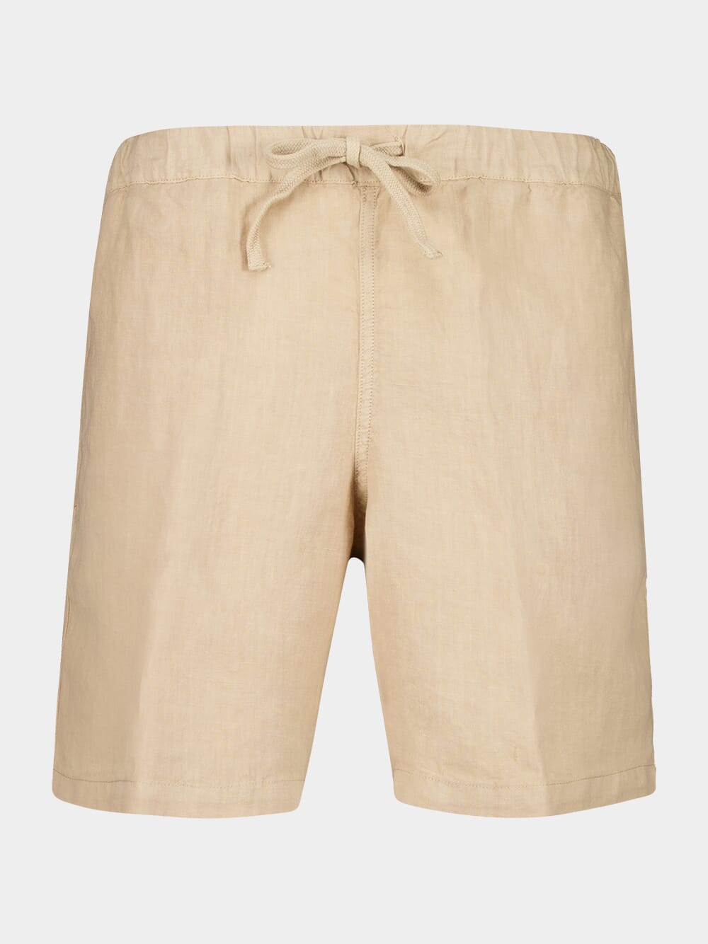 Almond Linen Bermuda Shorts