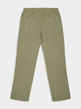 120% Lino Cactus Green Linen Drawstring Trousers