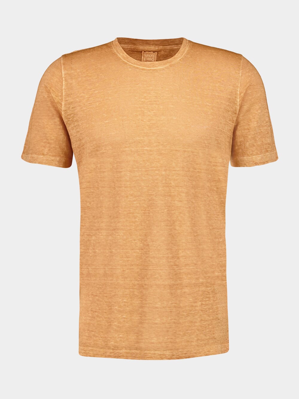 Apricot Soft Fade Linen Short Sleeve T-Shirt