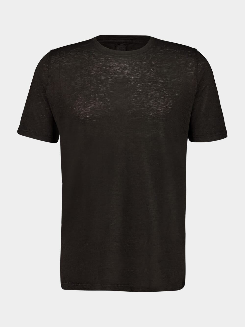 Black Linen T-Shirt