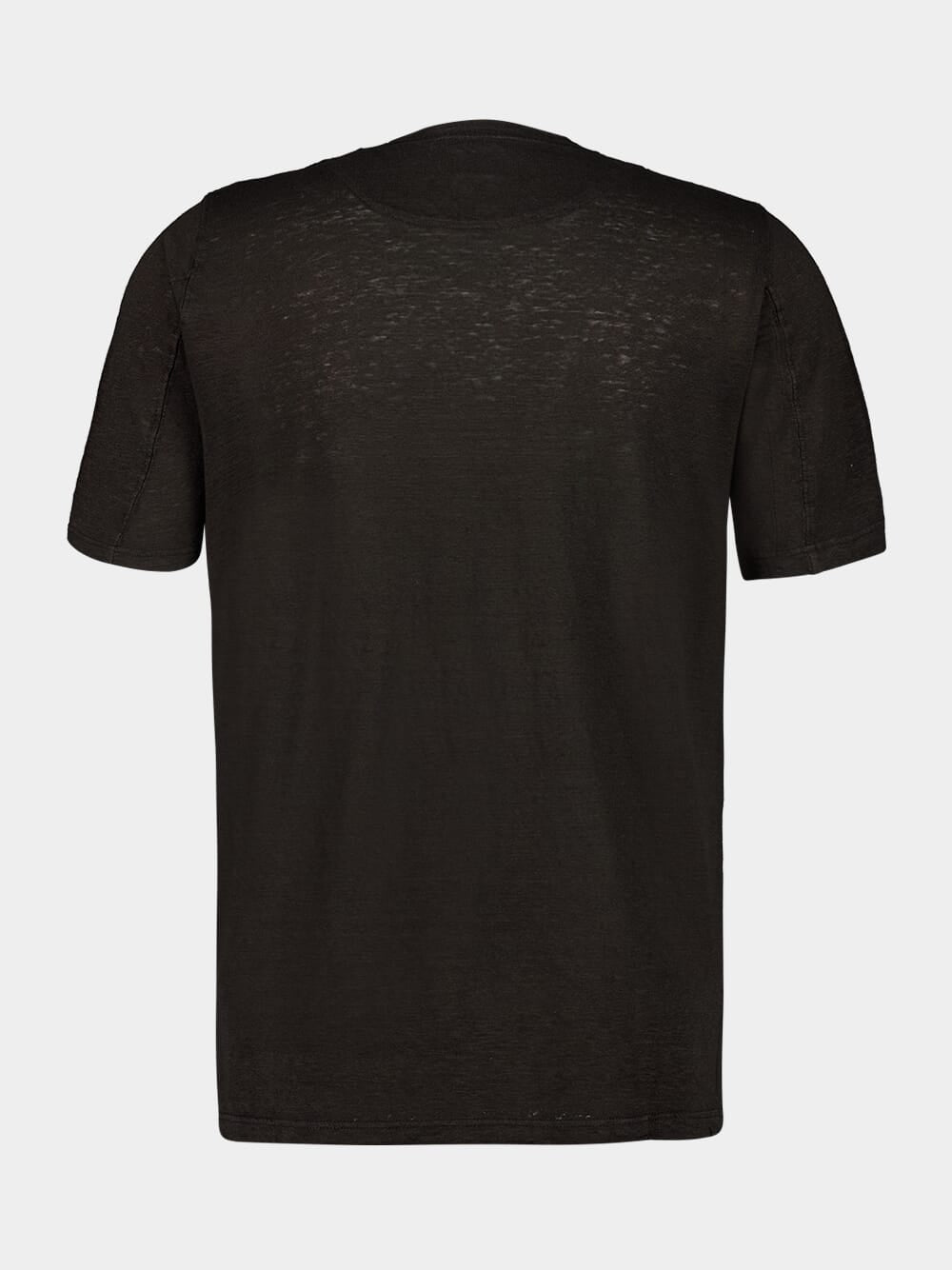 Black Linen T-Shirt