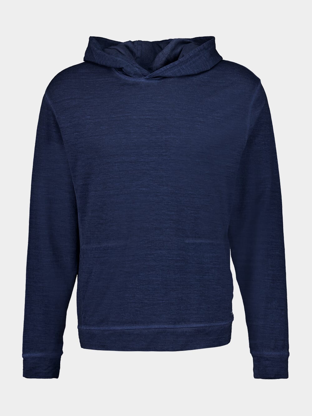 Navy Blue Fade Long-Sleeve Hooded Sweatshirt