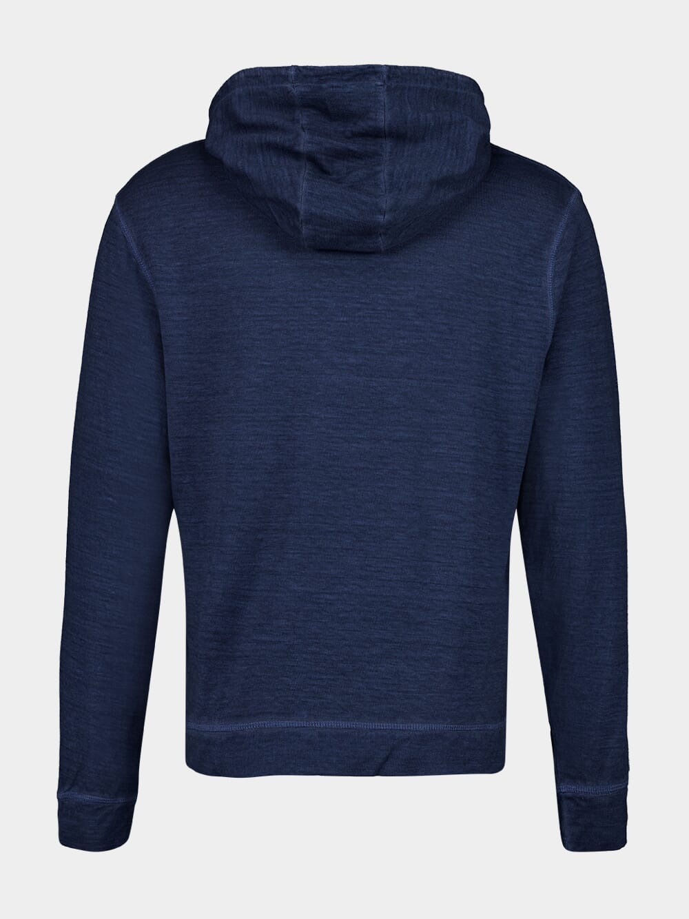 Navy Blue Fade Long-Sleeve Hooded Sweatshirt