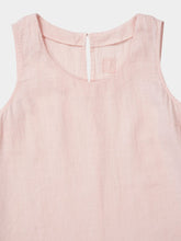 120% Lino Cipria Pink Sleeveless Linen Top