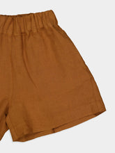 120% Lino Curry Casual Fit Linen Shorts