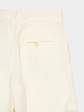 120% Lino Ecru Casual Fit Linen Shorts
