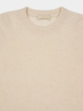 120% Lino Natural Wool Crew-Neck Knit Sweater