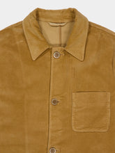 120% Lino Caramel Cotton Buttoned Jacket