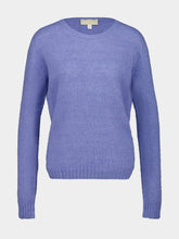 120% Lino Avio Blue Cashmere Blend Sweater