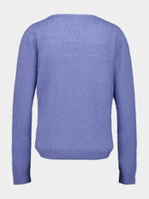120% Lino Avio Blue Cashmere Blend Sweater