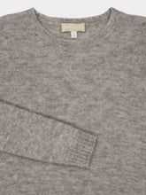 120% Lino Stone Grey Cashmere Blend Sweater