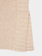 120% Lino Beige Cashmere Blend Poncho Top