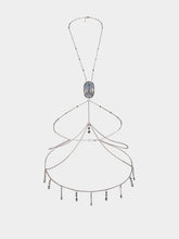 Rabanne Silver Rhinestone Body Chain