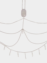 Rabanne Silver Rhinestone Body Chain