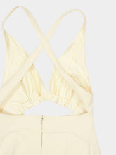 Rabanne Ivory Cut-Out Midi Dress in Viscose Jersey