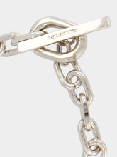 Rabanne XL Link Necklace in Silver and Peach