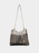 Rabanne Silver and Black Iconic 1969 Skyline Bag