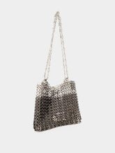 Rabanne Silver and Black Iconic 1969 Skyline Bag