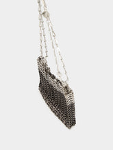 Rabanne Silver and Black Iconic 1969 Skyline Bag