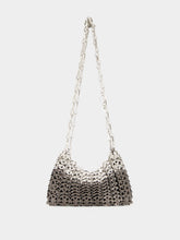 Rabanne Silver and Black 1969 Nano Skyline Bag