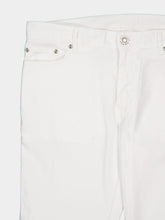 120% Lino White Slim Fit Linen-Blend 5-Pocket Pants