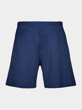 120% Lino Navy Fleece Linen Shorts