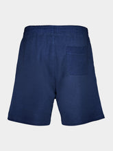 120% Lino Navy Fleece Linen Shorts
