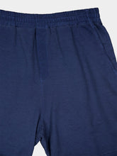 120% Lino Navy Fleece Linen Shorts