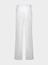 120% Lino White Linen Casual Fit Trousers