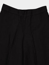 120% Lino Black Linen Casual Fit Trousers