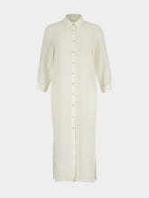 120% Lino Butter Linen Maxi Shirt Dress