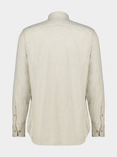 120% Lino Pearl Relaxed-Fit Cotton Shirt