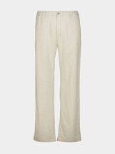 120% Lino Pearl Cotton Straight-Leg Trousers