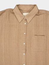 120% Lino Nut Textured Viscose Blend Shirt